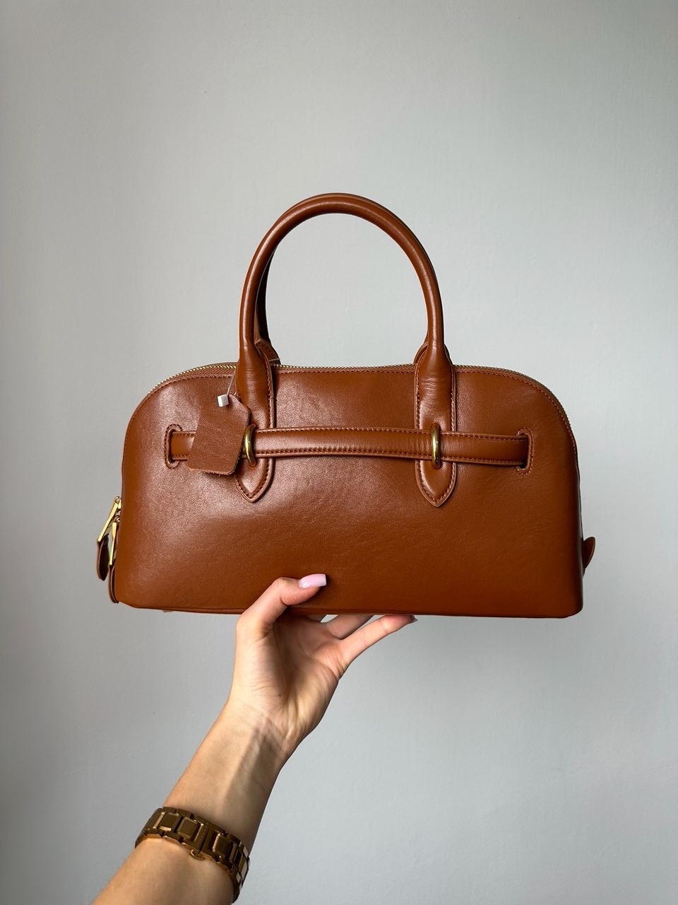 Miu Miu Aventure Nappa Leather Top-Handle Bag Brown - 6