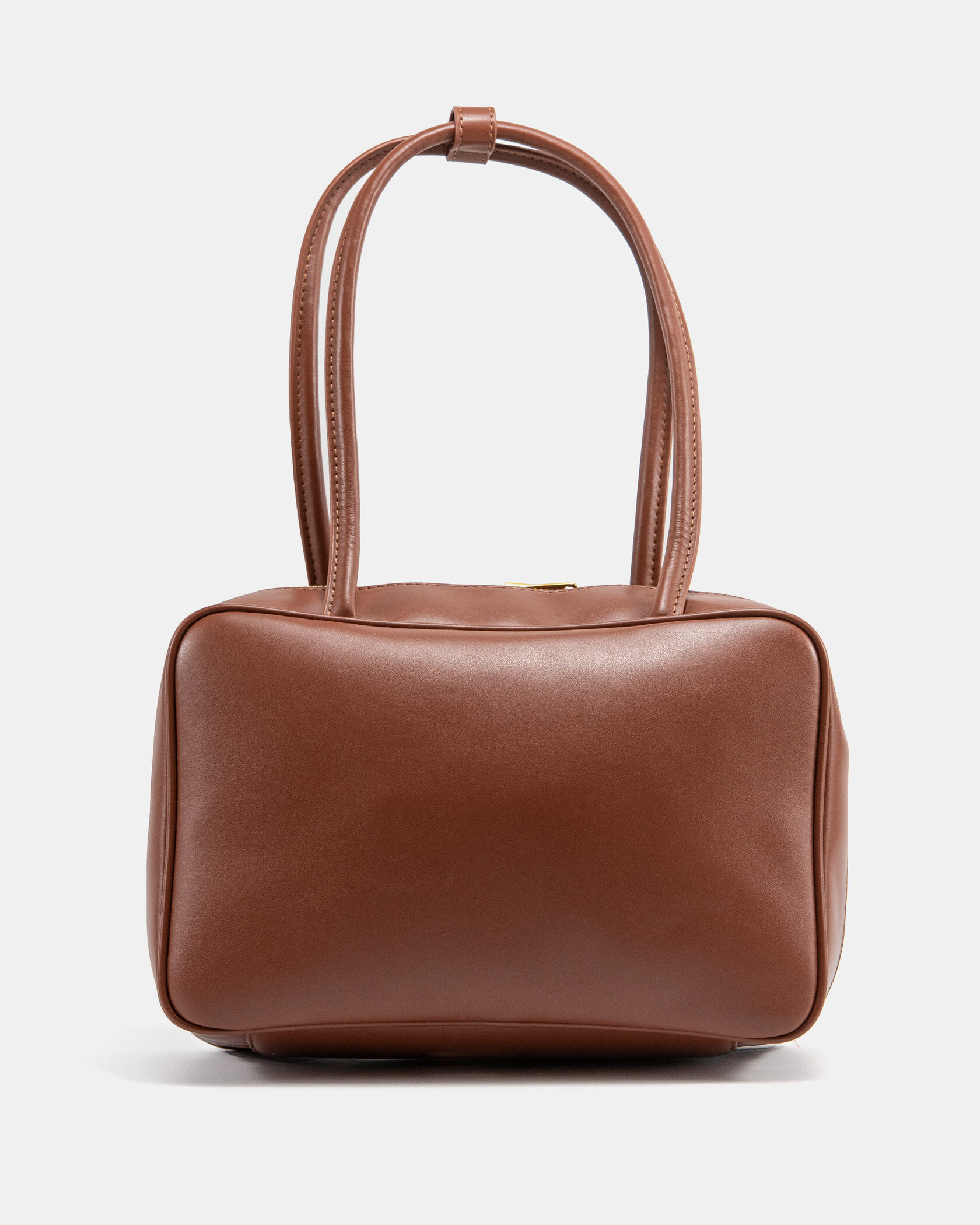 Miu Miu Beau Leather Top-Handle Bag In Brown - 8