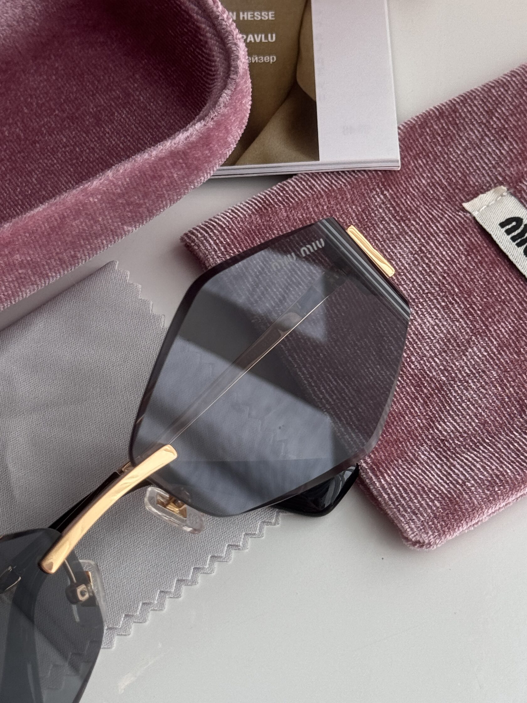 Miu Miu Black/Gold MU 140AV 5AK-101 - 4