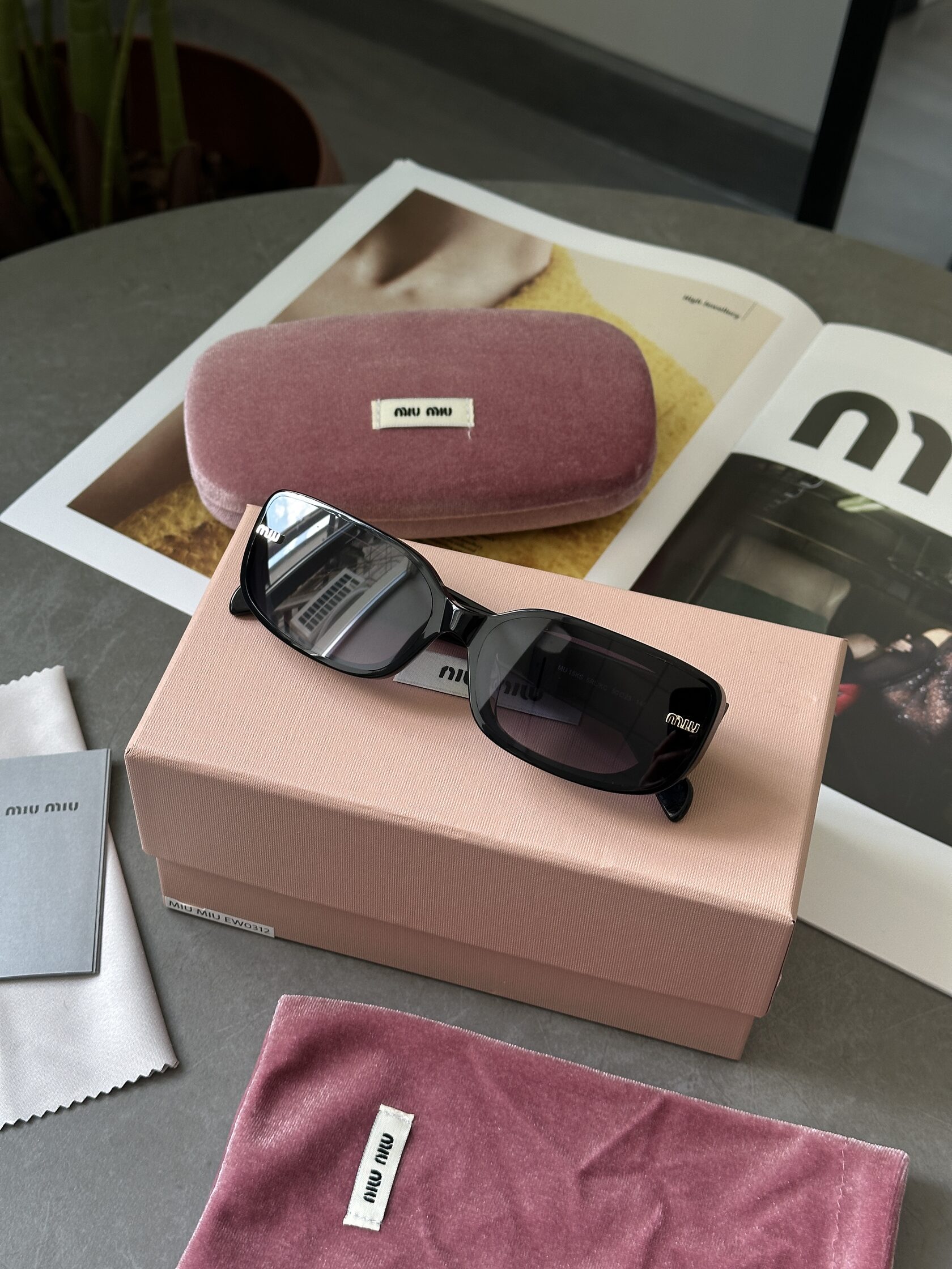 Miu Miu Blue/Black MU 15KS 5RL/KC - 4