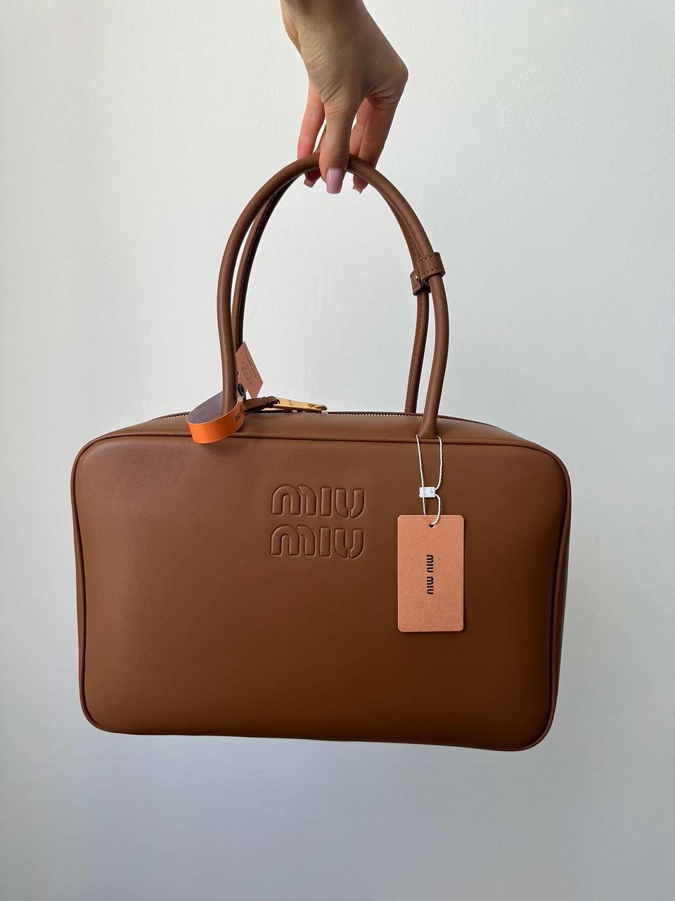 Miu Miu Brown Leather Beau Top-Handle Bag - 2