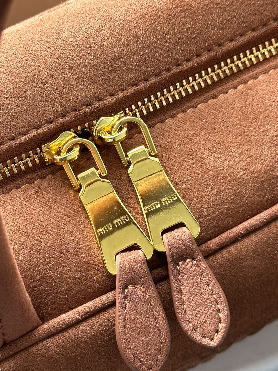 Miu Miu Brown Textile Beau Top-Handle Bag - 9