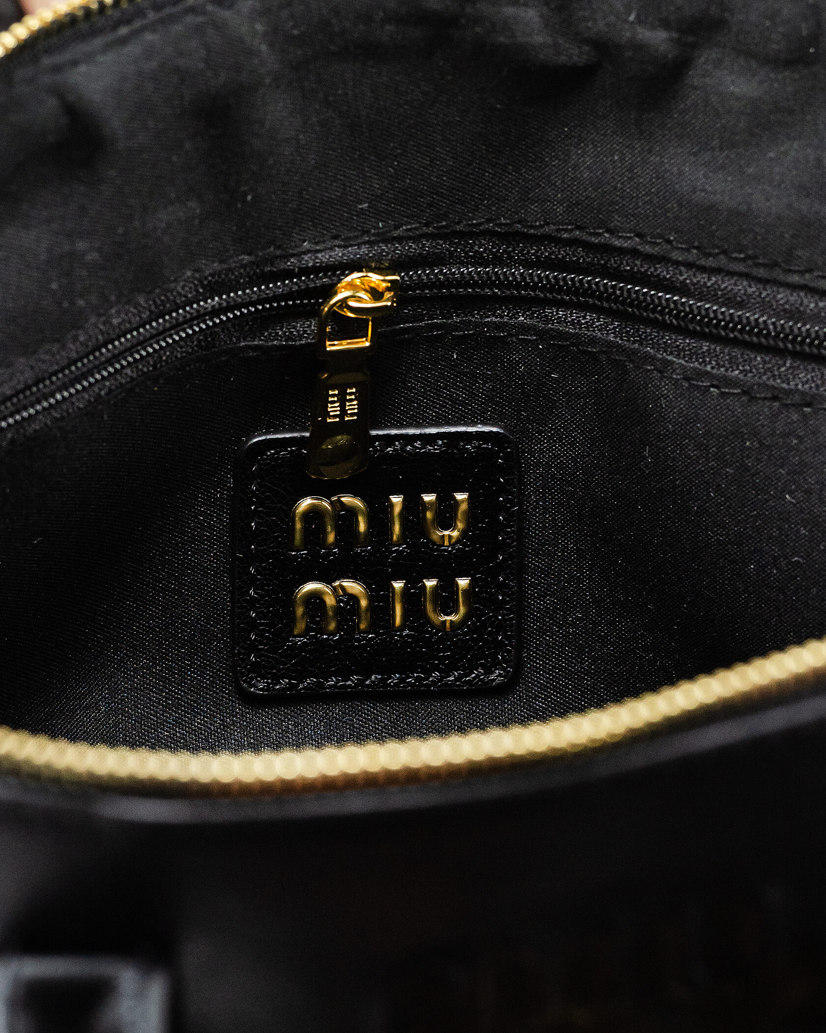 Miu Miu Classic Leather Bowler Bag Black - 12