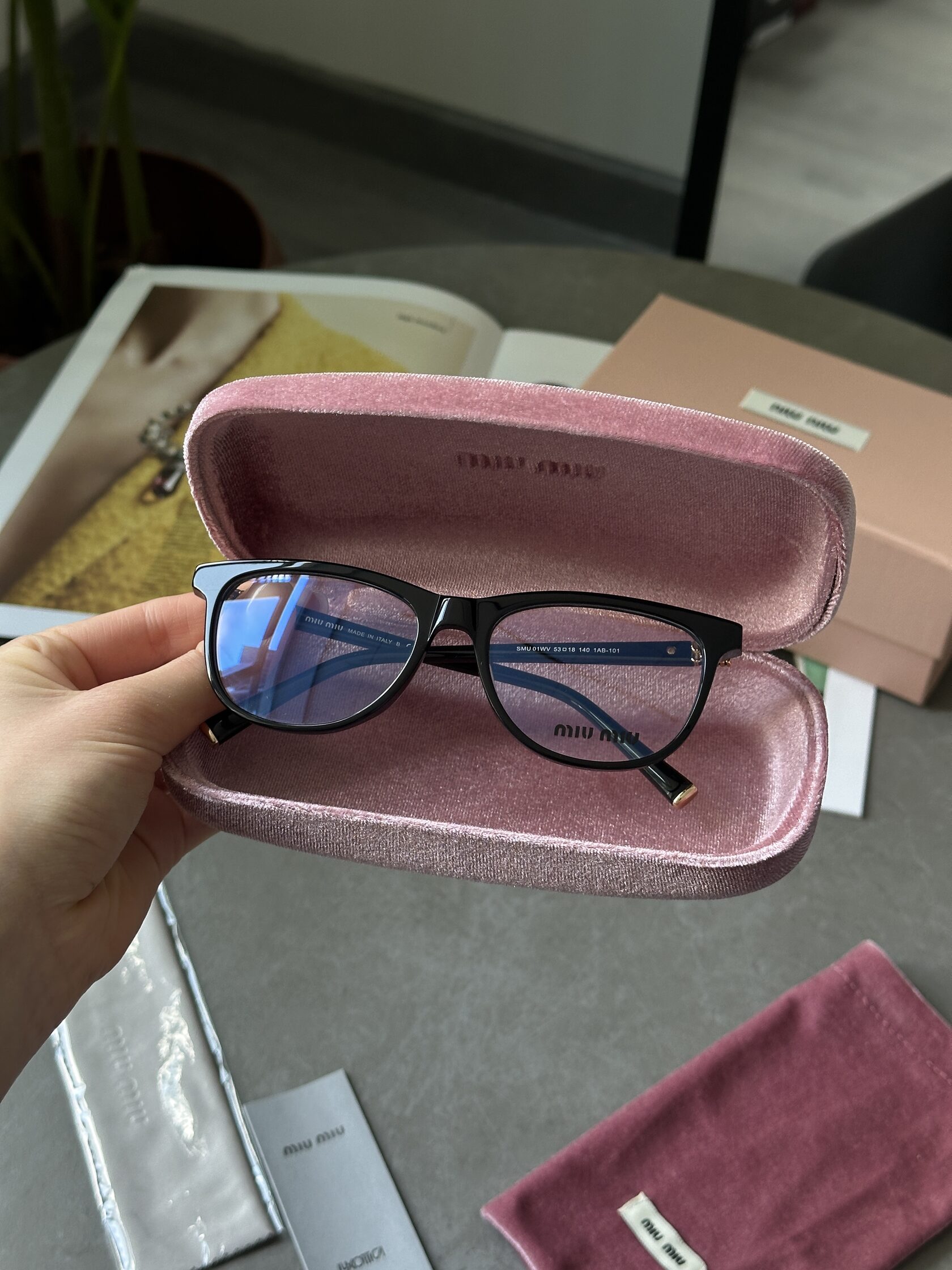 Miu Miu Clear/Black SMU 01WV 1AB-101 - 4