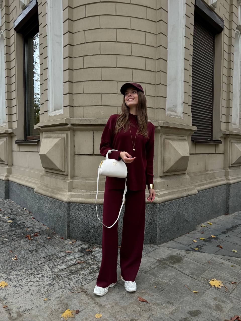 Miu Miu Half-Moon Leather Handbag White - 5