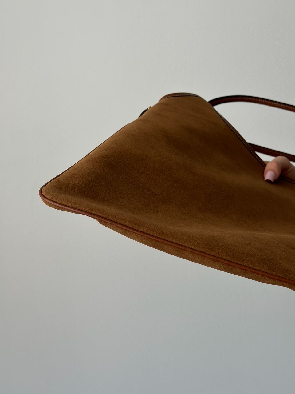 Miu Miu Ivy Suede Bag Brown - 4