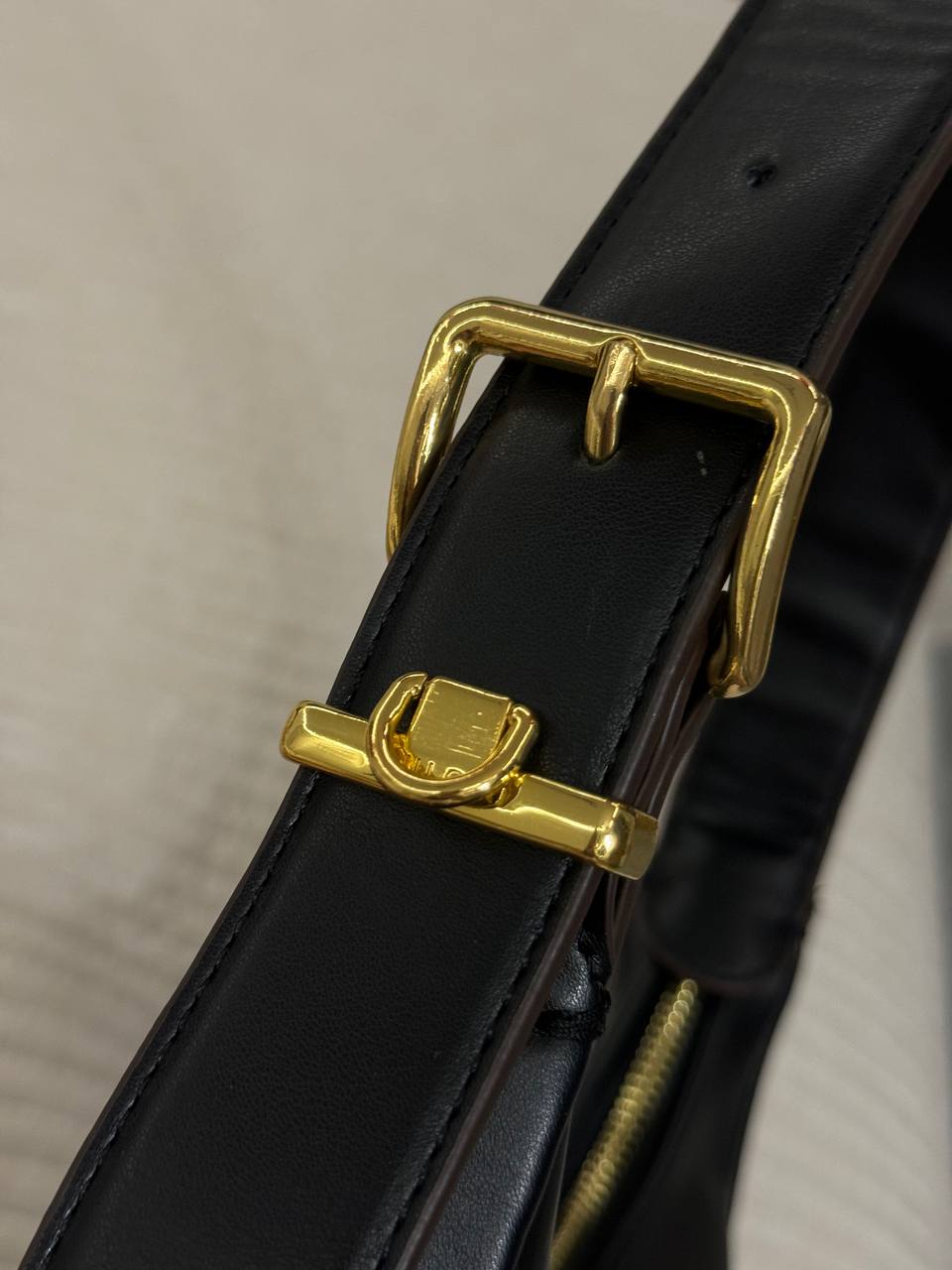 Miu Miu Leather Hobo Bag Black - 8