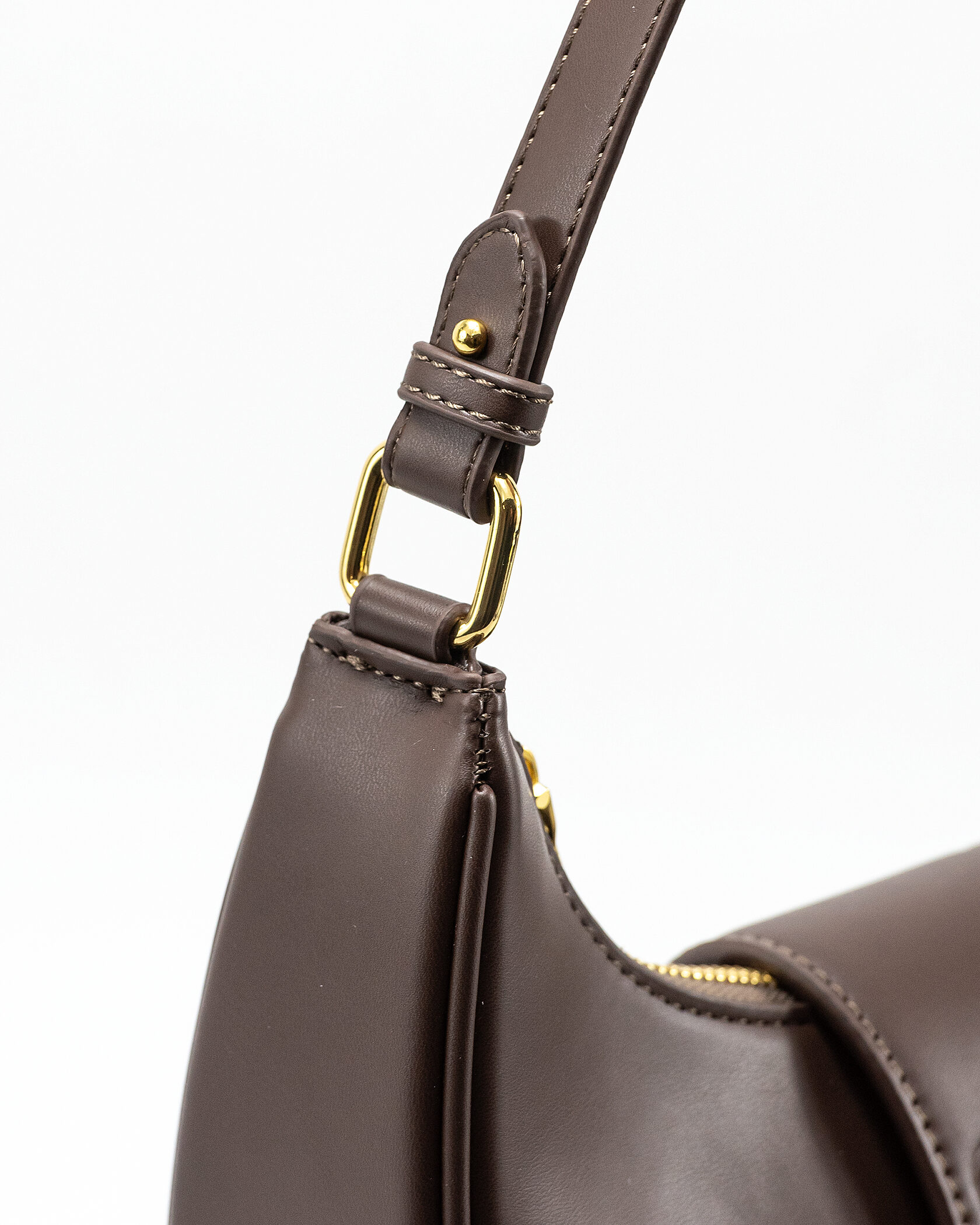 Miu Miu Leather Hobo Bag Brown - 15