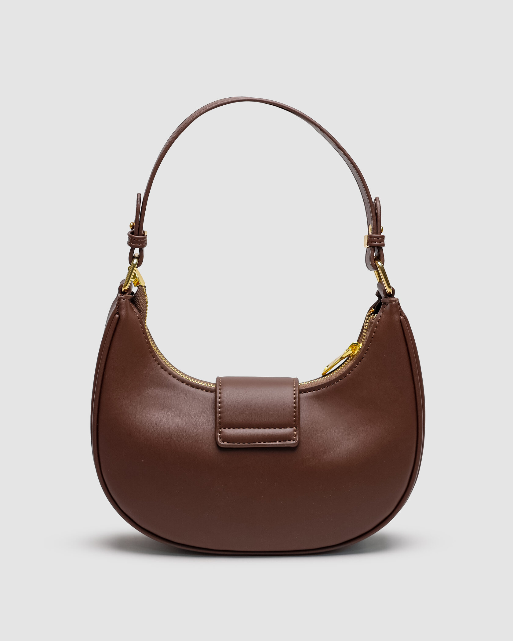 Miu Miu Leather Hobo Bag Brown - 5