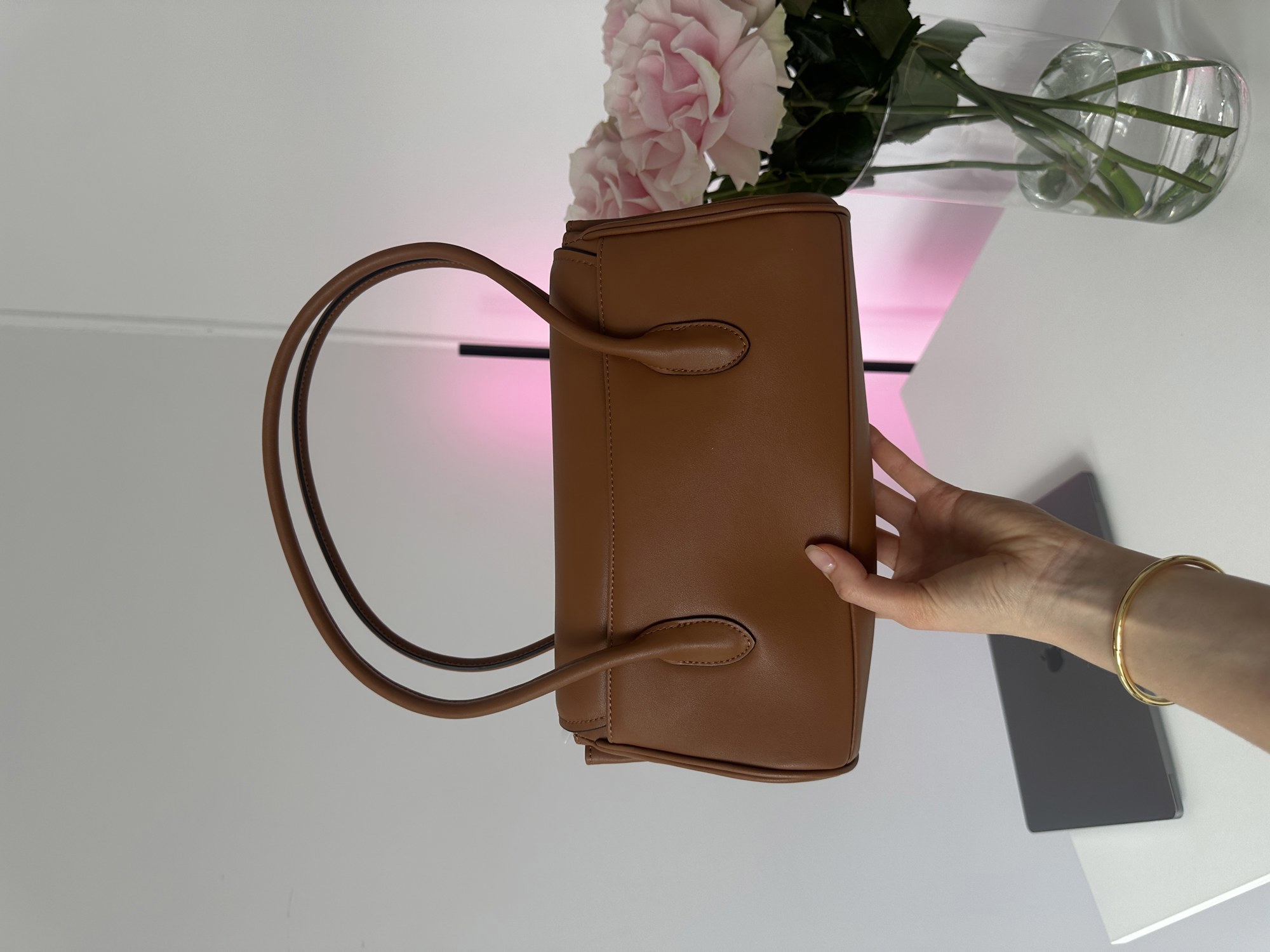 Miu Miu Leather Shoulder Bag Brown - 14