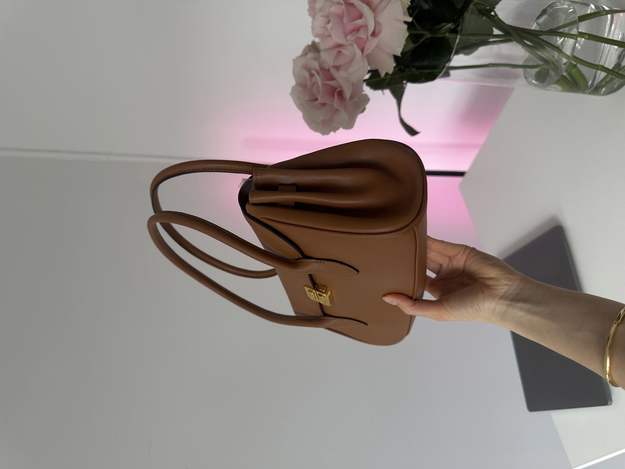 Miu Miu Leather Shoulder Bag Brown - 13