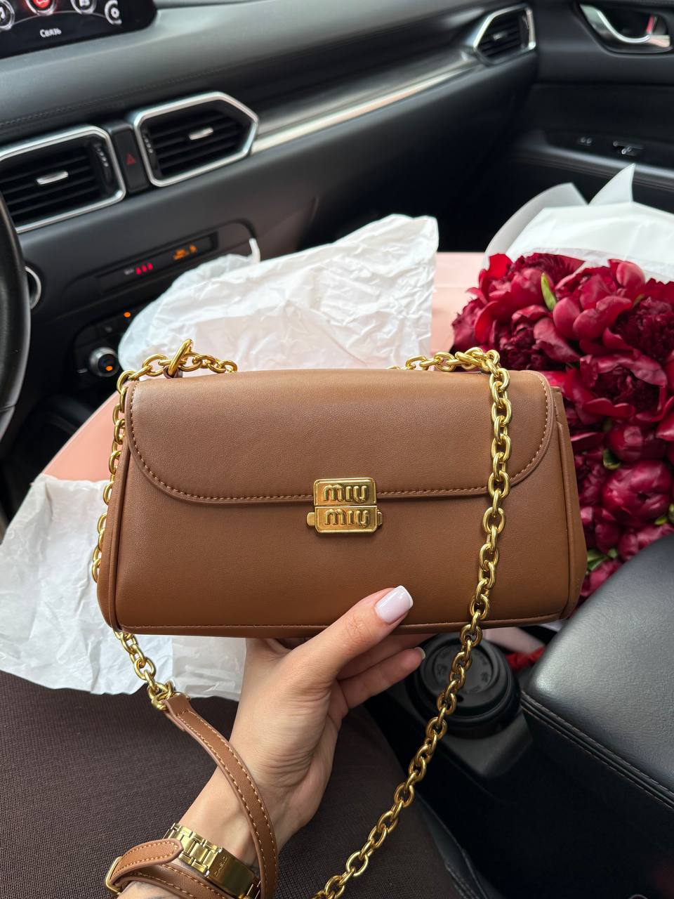 Miu Miu Leather Shoulder Bag - 2