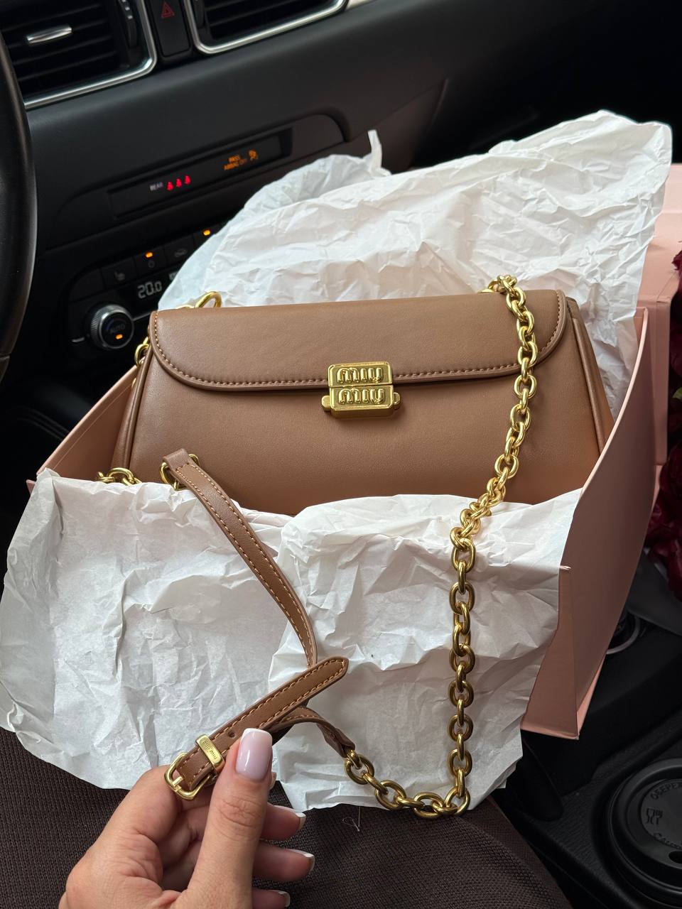 Miu Miu Leather Shoulder Bag - 3