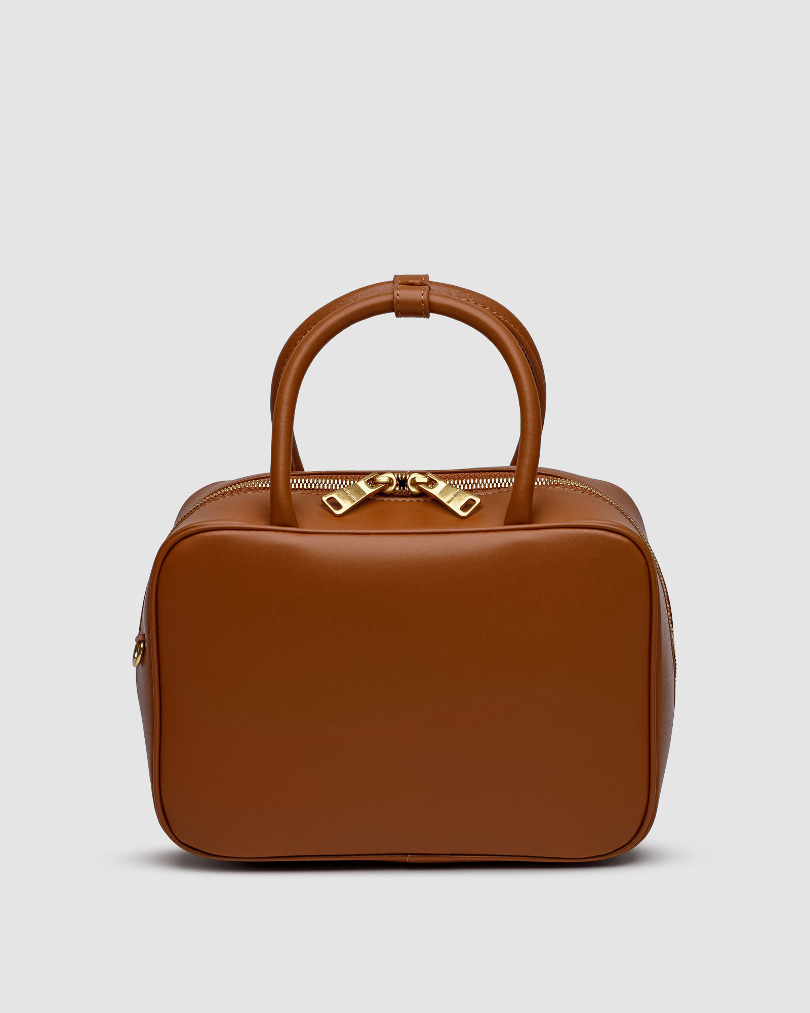 Miu Miu Leather Top-Handle Bag Brown - 2