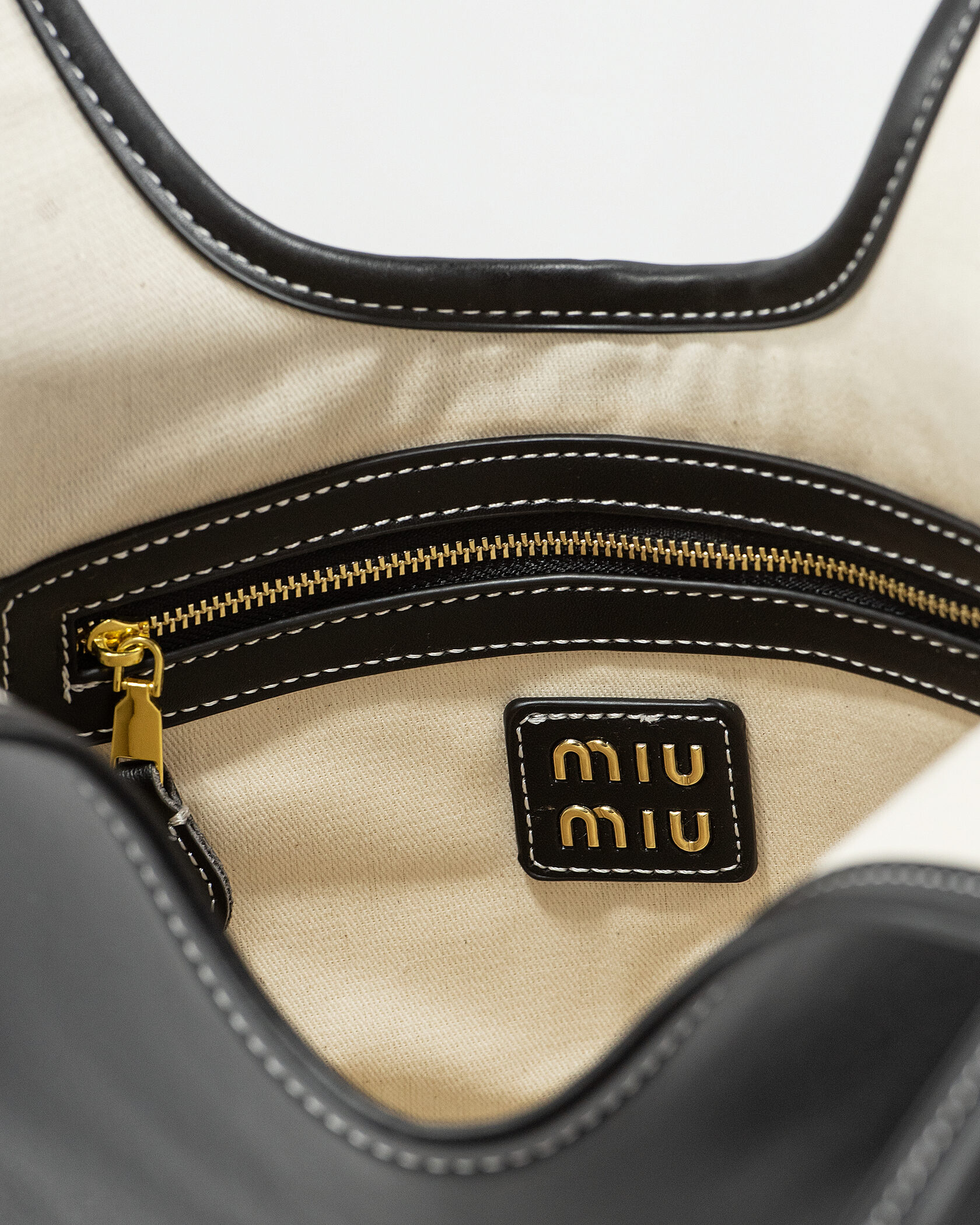 Miu Miu Medium Hobo Bag in Black Leather - 10