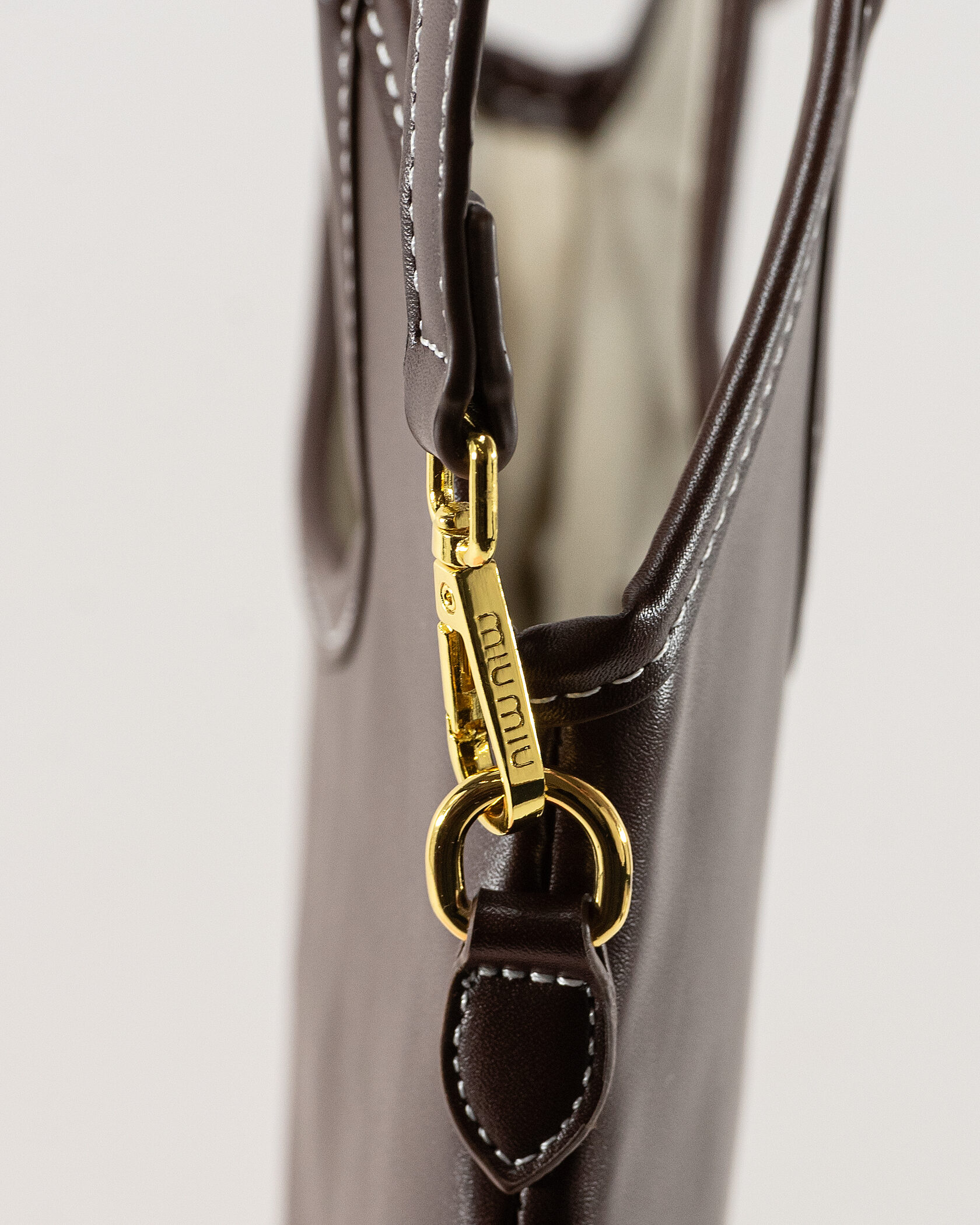 Miu Miu Medium Hobo Bag in Brown Leather - 10