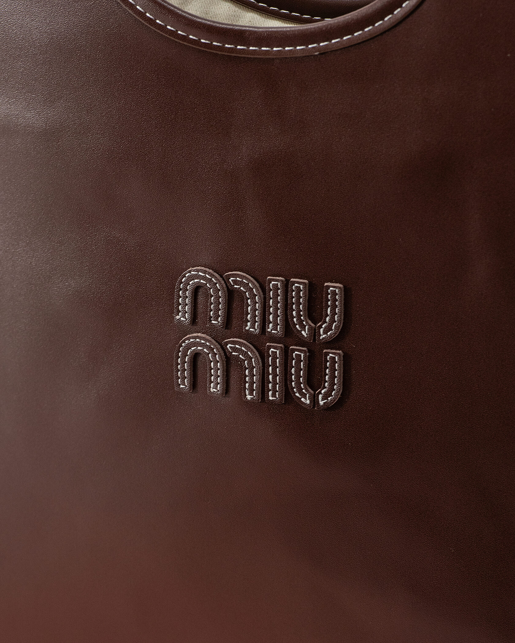 Miu Miu Medium Hobo Bag in Brown Leather - 9