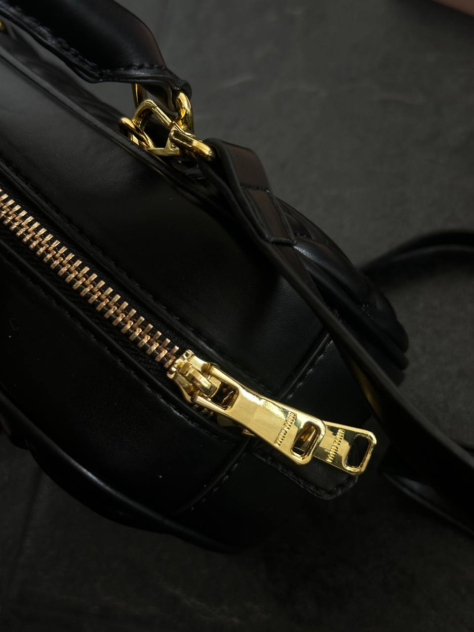 Miu Miu Mini Matelassé Black Leather - 5