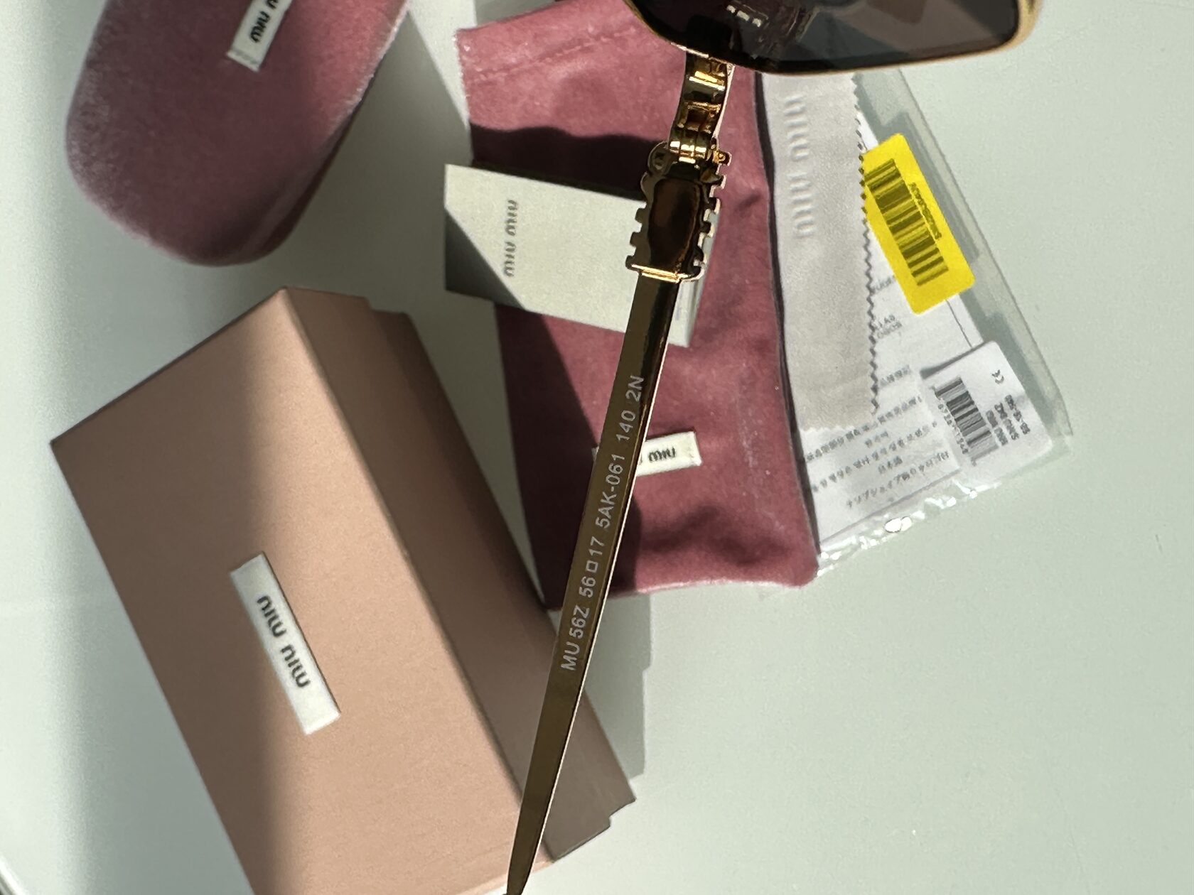 Miu Miu MU56Z 5AK-061 Black/Gold - 17