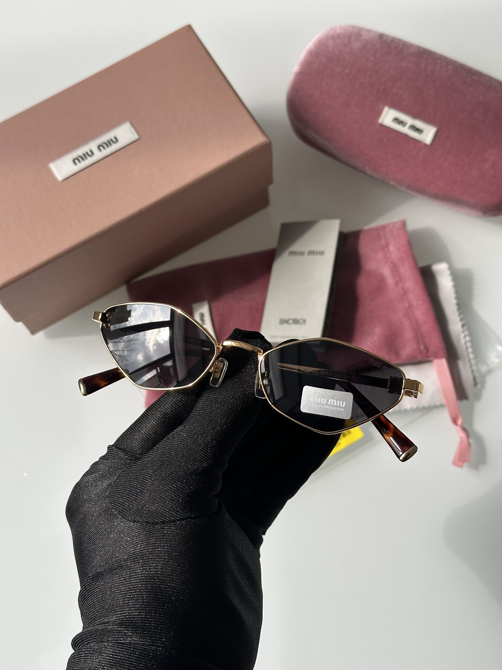 Miu Miu MU56Z 5AK-061 Black/Gold - 6