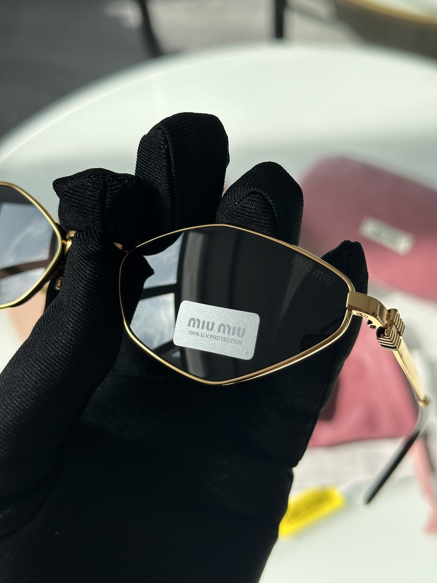 Miu Miu MU56Z 5AK-061 Black/Gold - 7