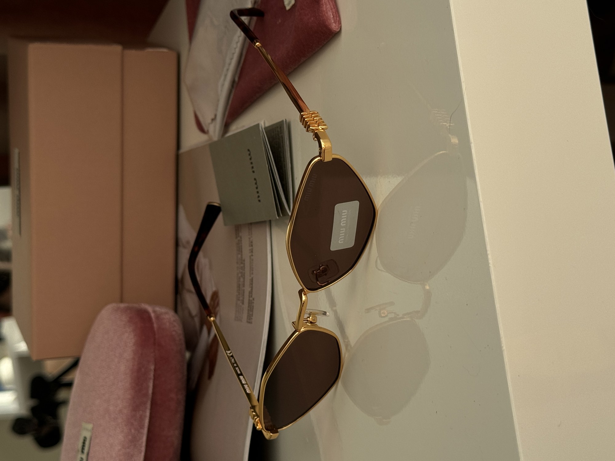 Miu Miu MU56Z 5AK-061 Brown/Gold - 7