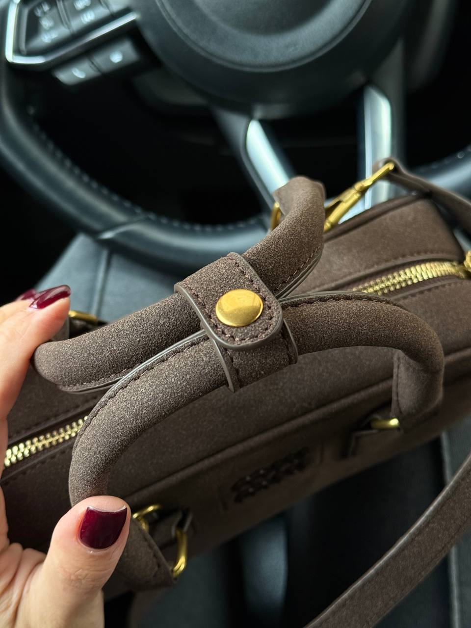 Miu Miu Nappa Leather Pocket Bag - 5