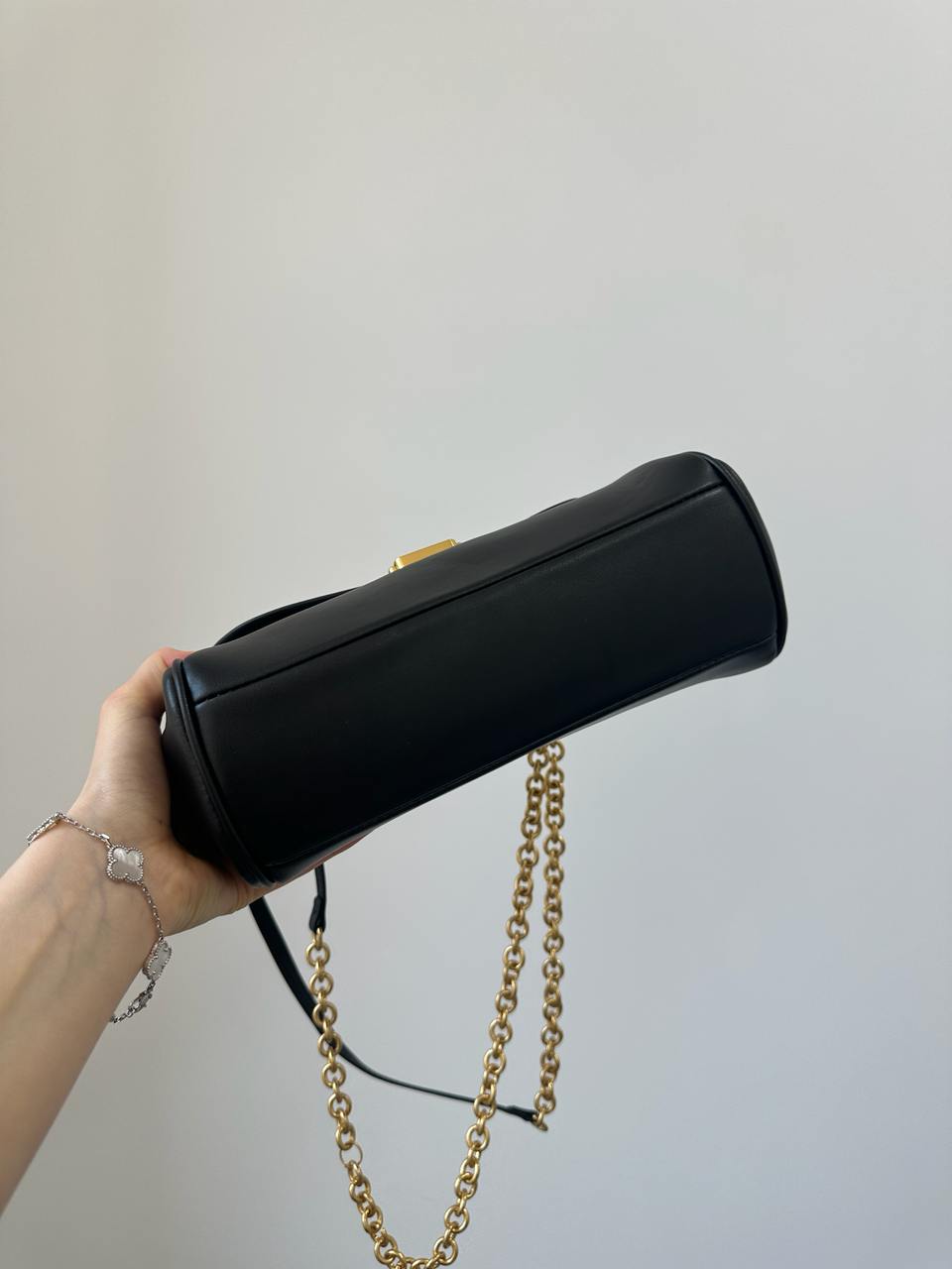 Miu Miu Nappa Shoulder Bag Black - 13