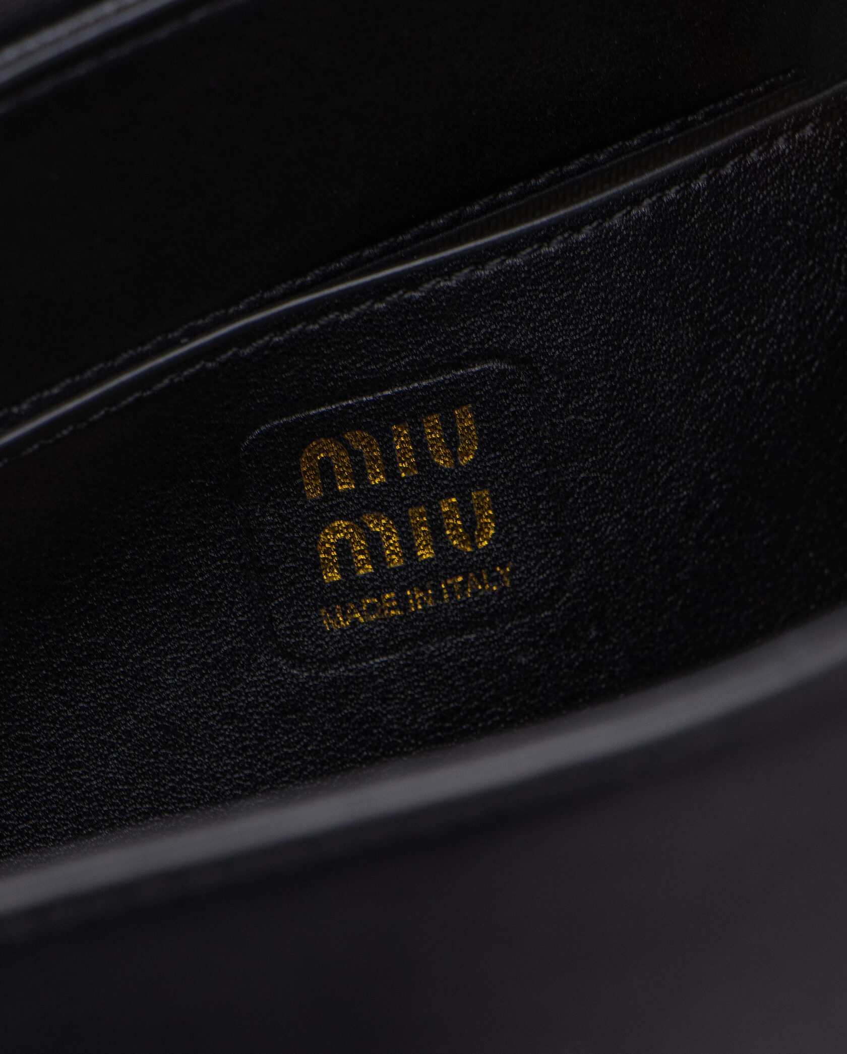 Miu Miu Nappa Shoulder Bag Black - 15