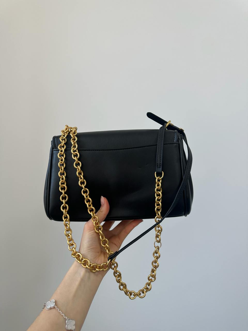 Miu Miu Nappa Shoulder Bag Black - 8
