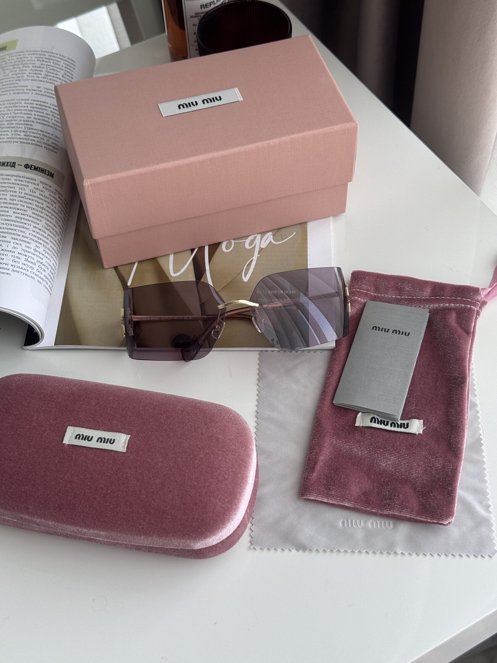 Miu Miu Purple/Gold MU54YS 5AK06180 C 080 - 3