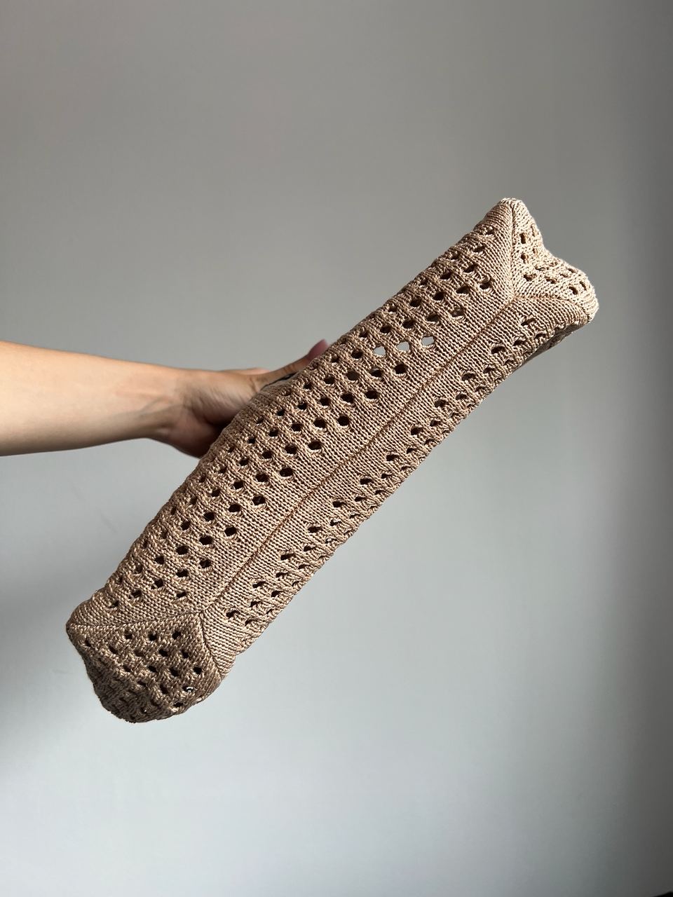 Miu Miu Raffia And Linen Tote Bag Beige - 7