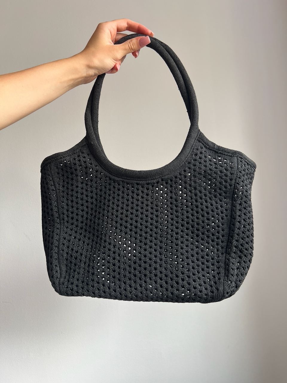 Miu Miu Raffia And Linen Tote Bag Black - 6