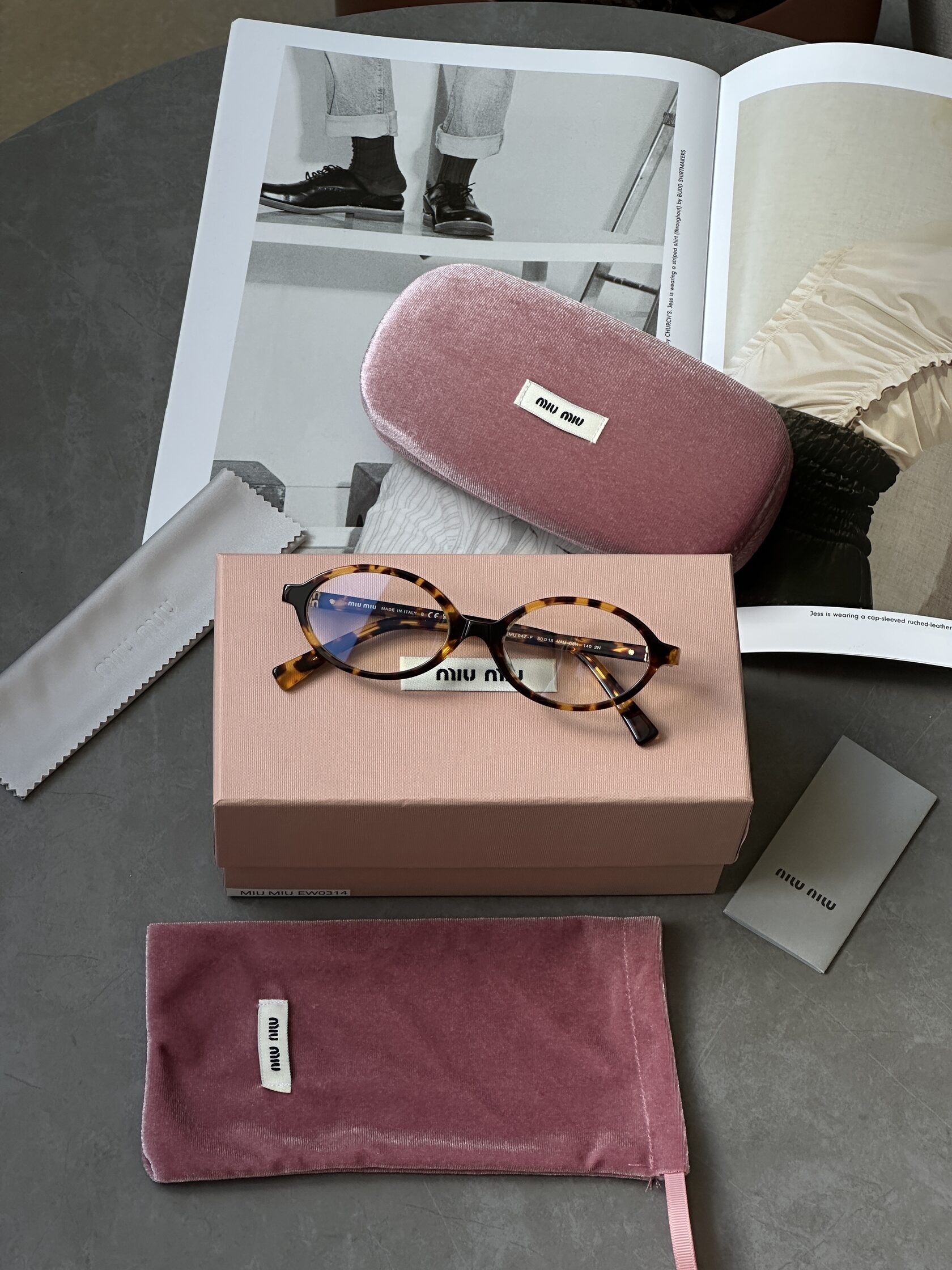 Miu Miu SMU04Z-F VAU-08N 2N Clear/Leo - 2