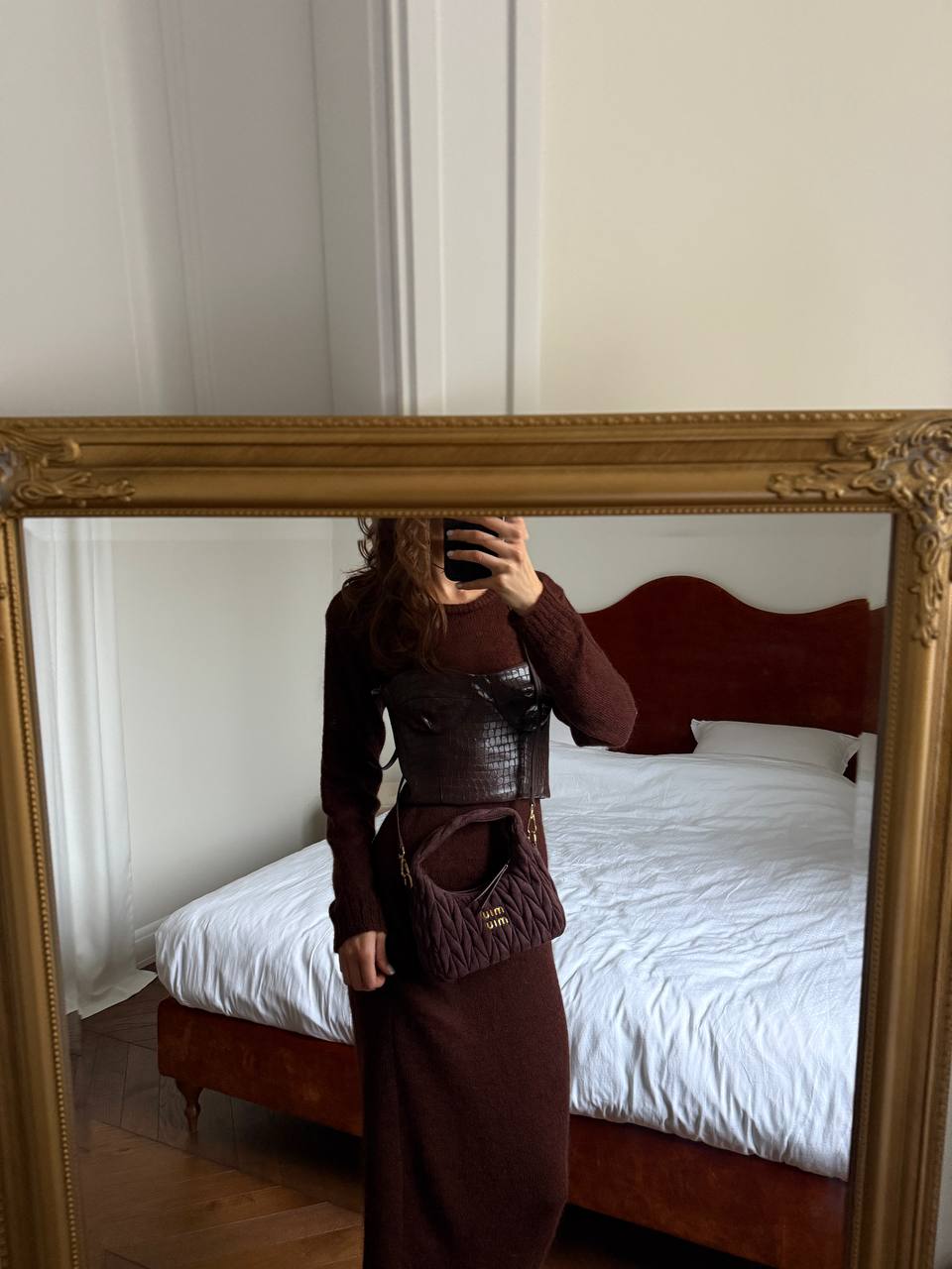 Miu Miu Wander Small matelassé suede shoulder bag - 5