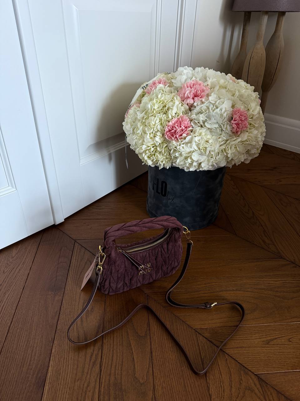 Miu Miu Wander Small matelassé suede shoulder bag - 8