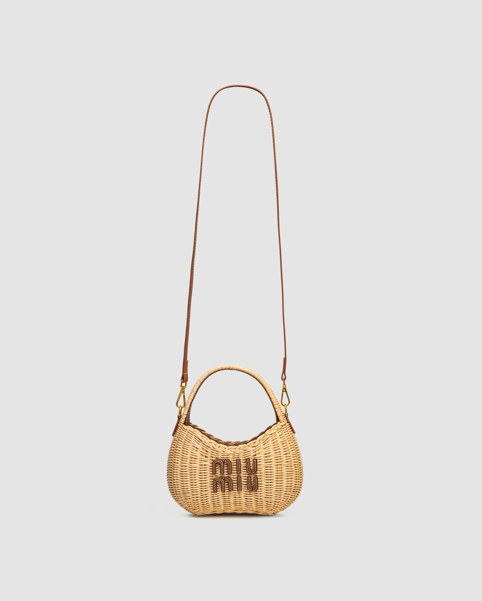 Miu Miu Wander Wicker Handbag - 3
