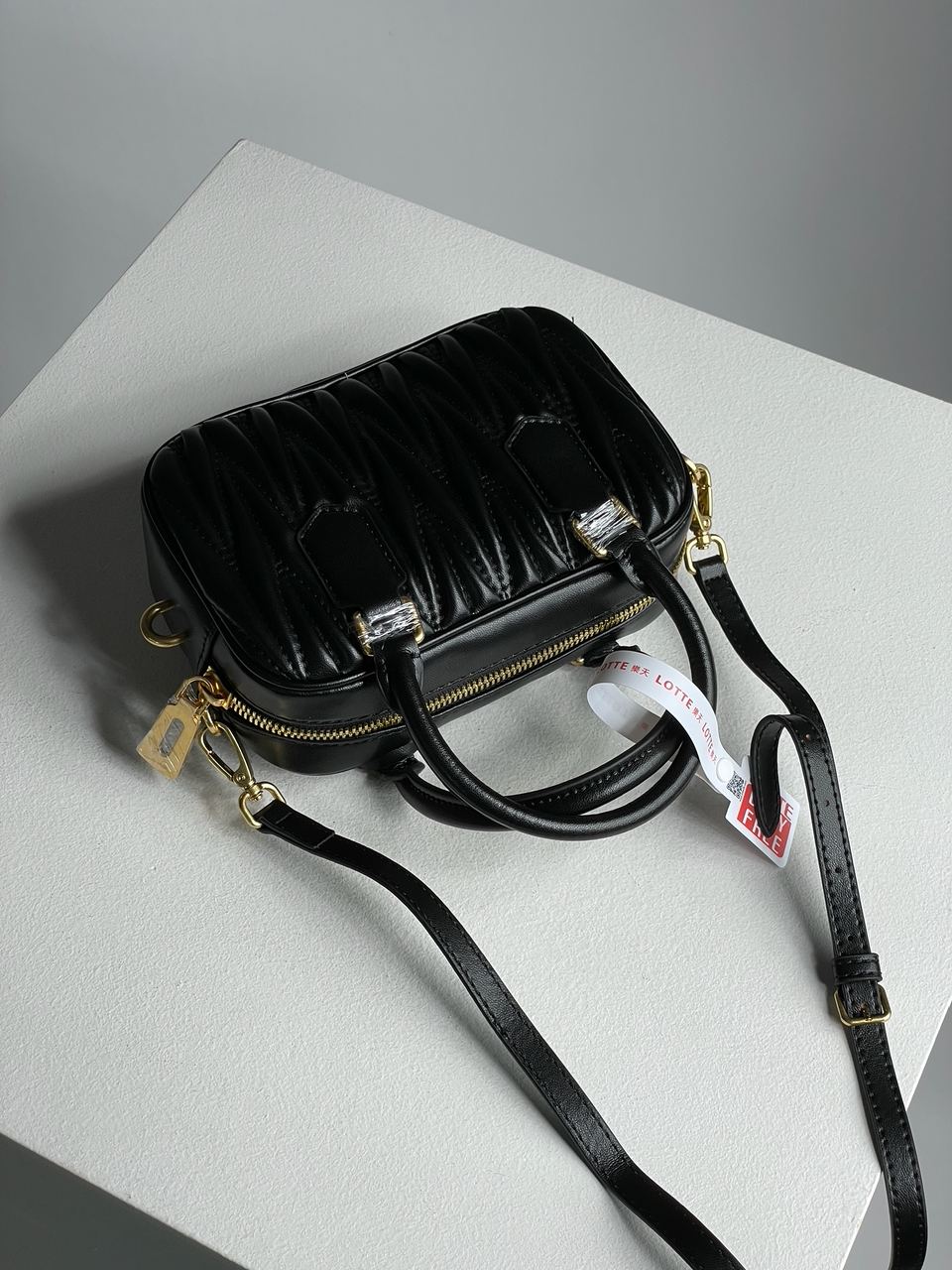 MiuMiu Arcadie Matelass? Nappa Leather Bag Black - 17