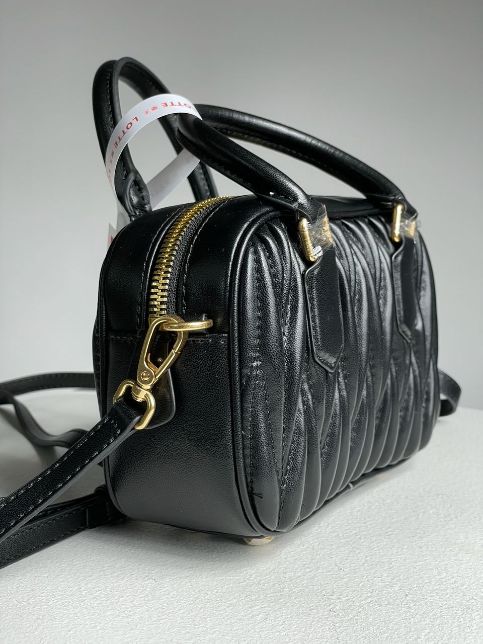 MiuMiu Arcadie Matelass? Nappa Leather Bag Black - 18