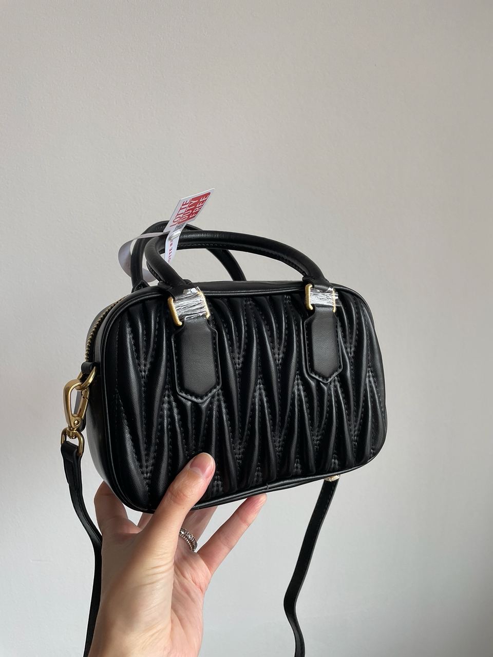 MiuMiu Arcadie Matelass? Nappa Leather Bag Black - 19