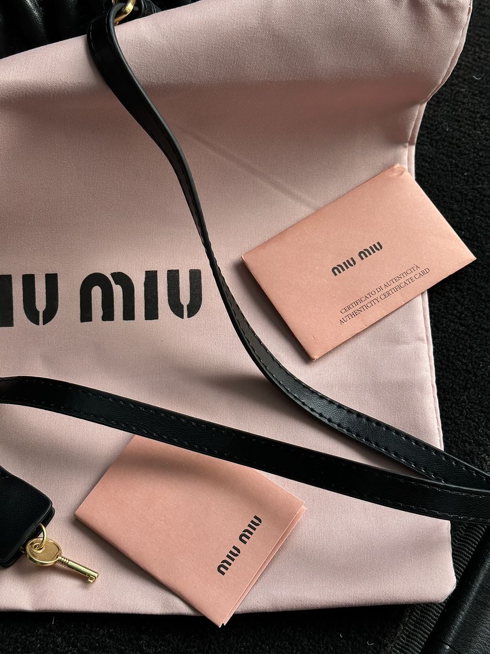 MiuMiu Arcadie Matelass? Nappa Leather Bag Black - 30