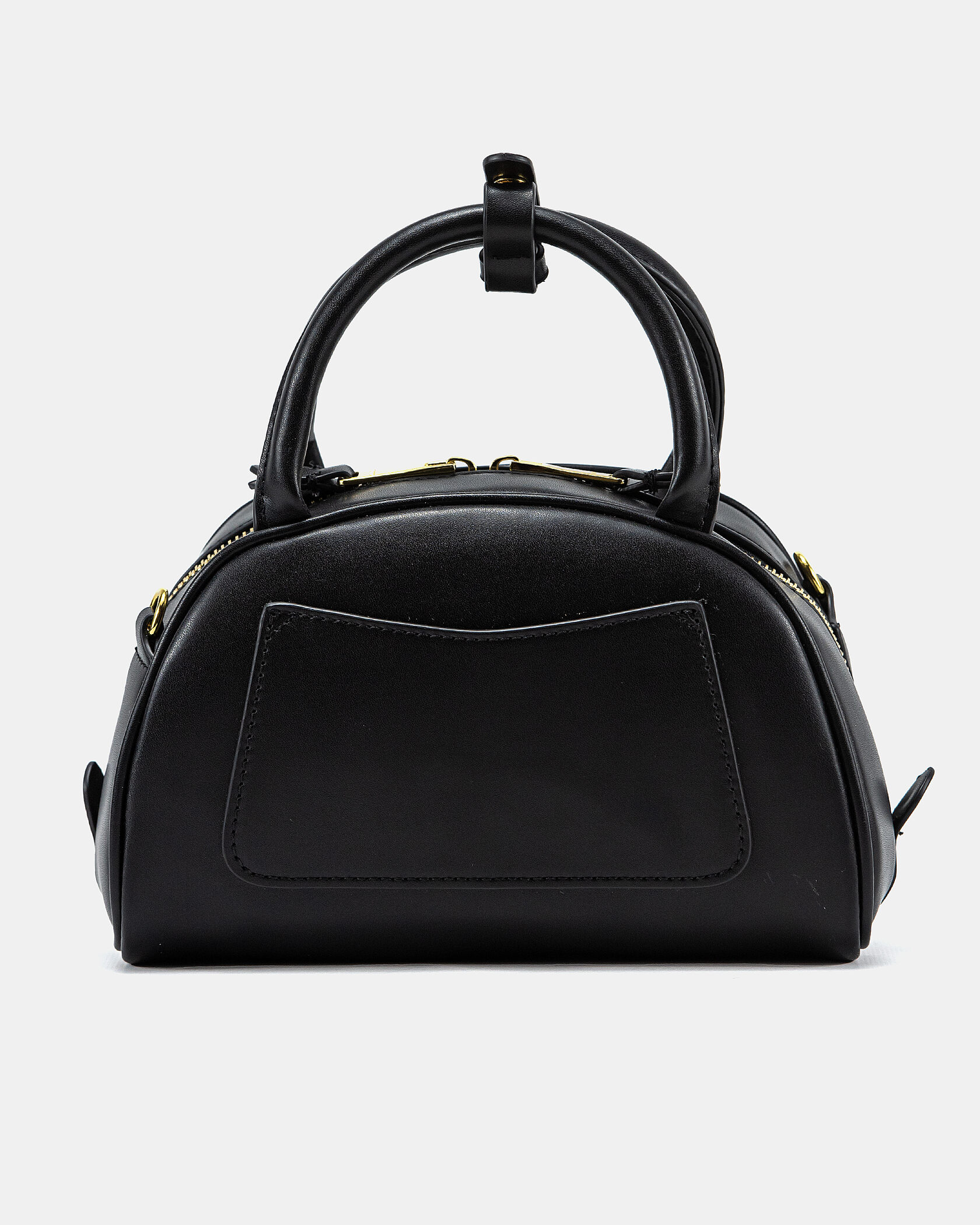 MiuMiu Leather Top-Handle Bag Black - 8