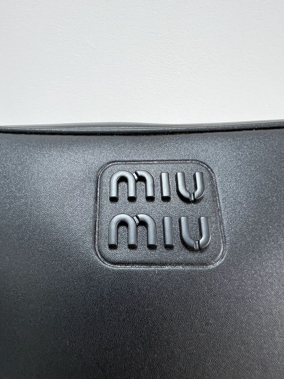 MiuMiu Nappa Leather Shoulder Bag Black - 12