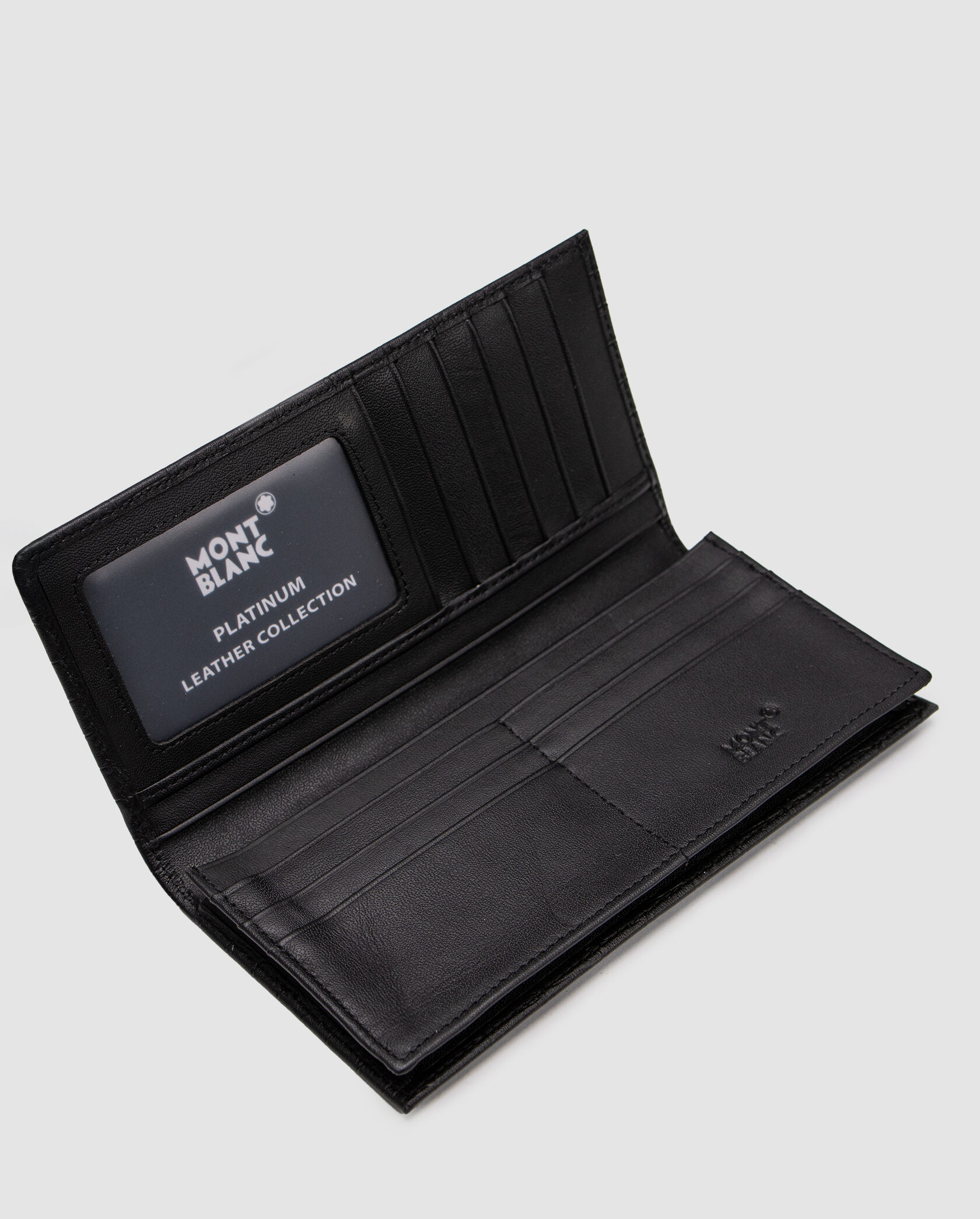 Montblanc Wallet 14cc Crocodile Embossed in Black - 10