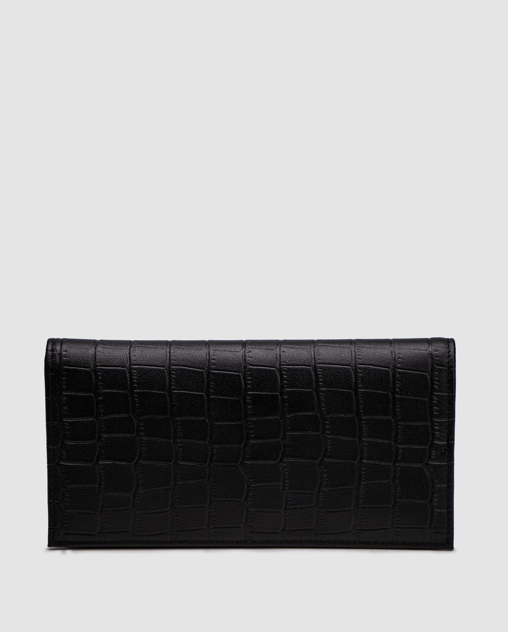 Montblanc Wallet 14cc Crocodile Embossed in Black - 3