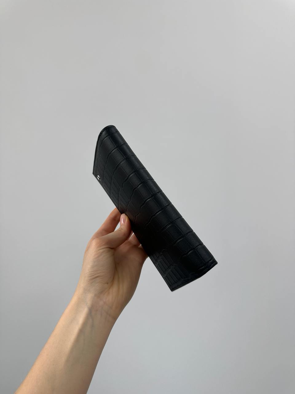 Montblanc Wallet 14cc Crocodile Embossed in Black - 7