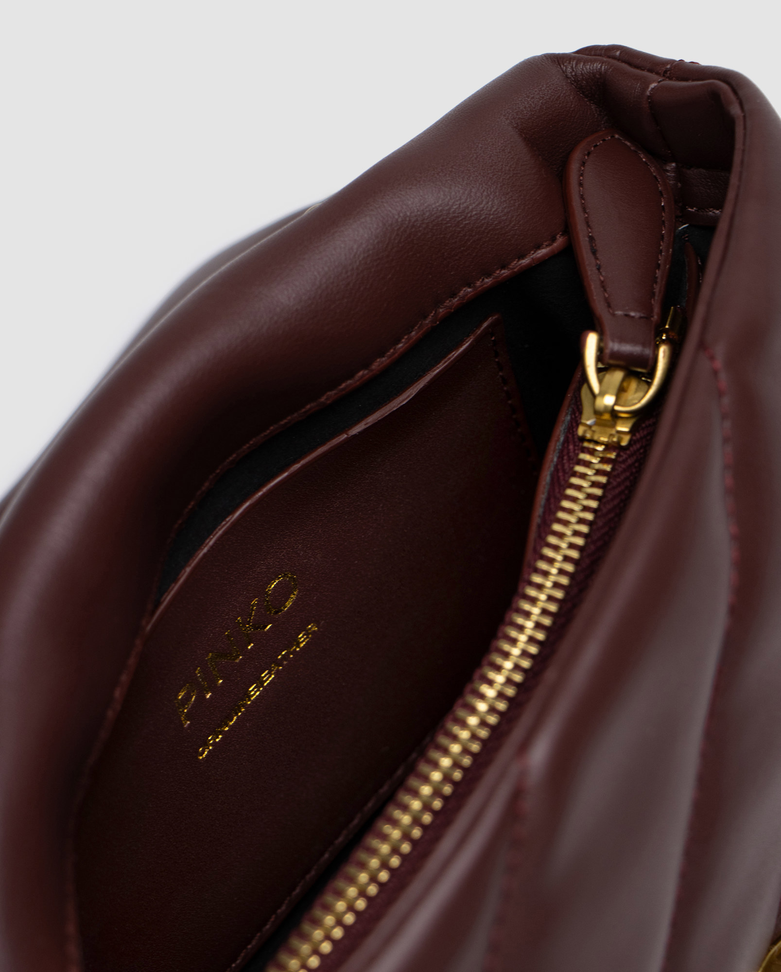 Pinko Baby Love Bag Puff Maxi Quilt Burgundy/Gold - 3