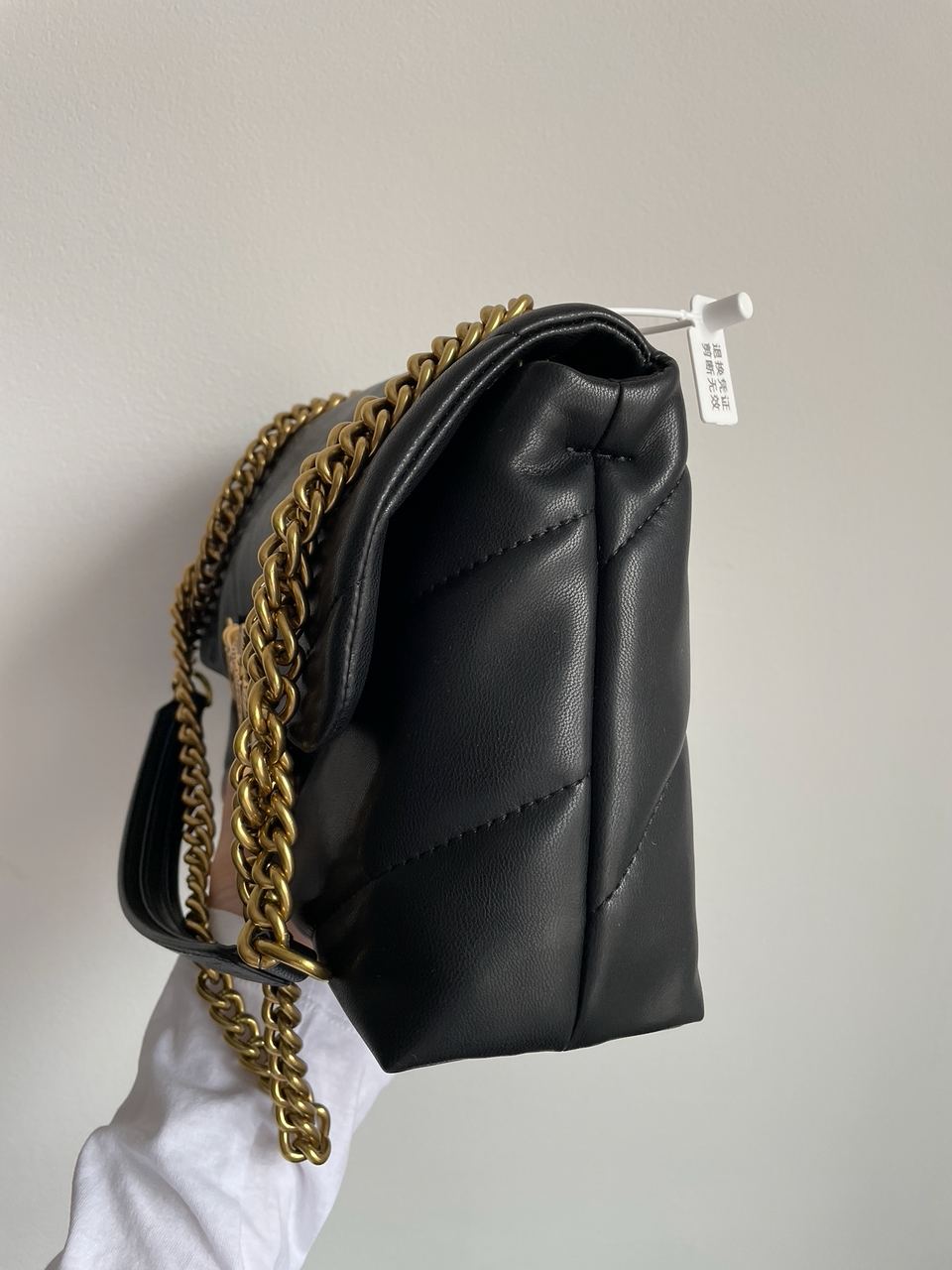 Pinko Big Love Bag Puff Maxi Quilt Black/Gold - 14