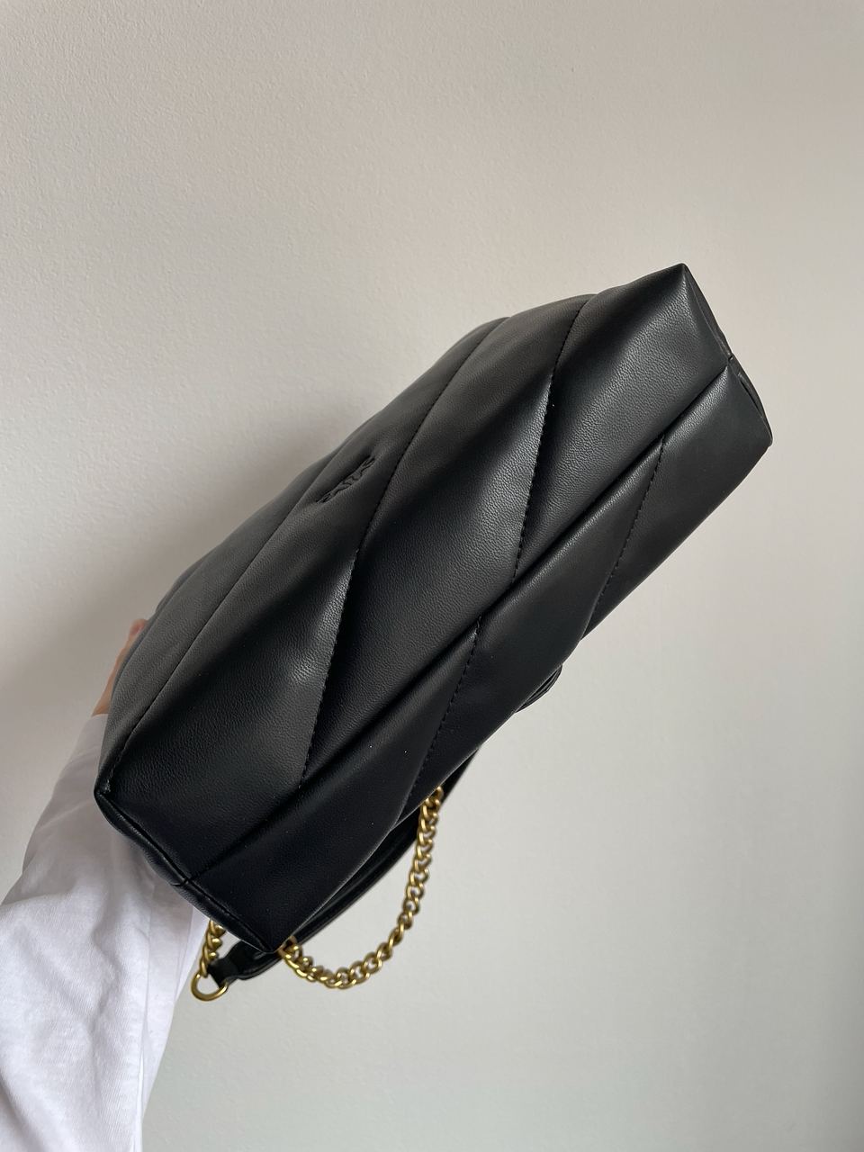 Pinko Big Love Bag Puff Maxi Quilt Black/Gold - 17