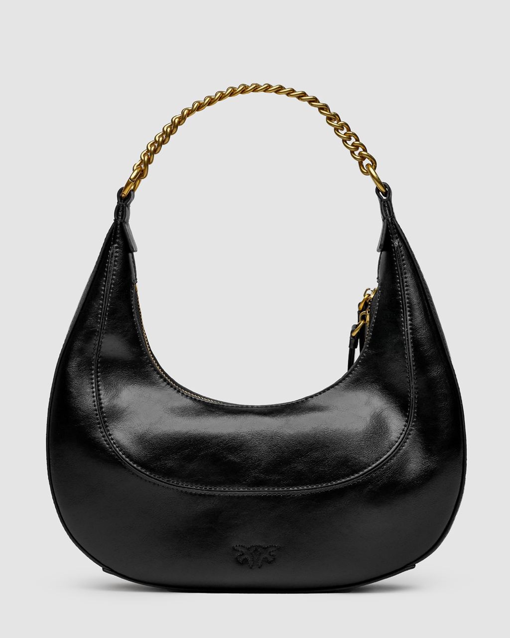 Pinko Classic Brioche Bag Hobo Black - 14